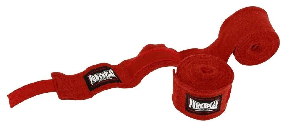 Бинты для бокса PowerPlay 3046 Красные NYLON (2.5 м) Красные NYLON (2.5 м) RLK.484290