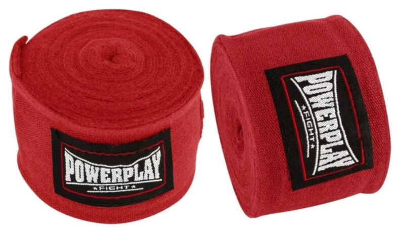 Бинты для бокса PowerPlay 3046 Красные NYLON (2.5 м) Красные NYLON (2.5 м) RLK.484290