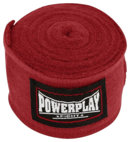 Бинты для бокса PowerPlay 3046 Красные NYLON (2.5 м) Красные NYLON (2.5 м) RLK.484290