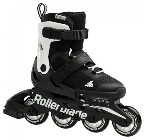 Ролики детские Rollerblade Microblade Black White 2023 36,5-40,5