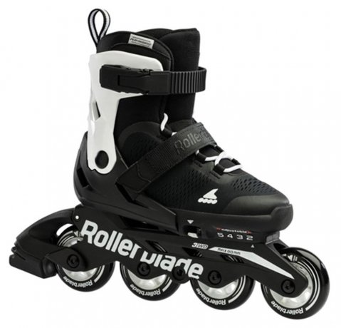 Ролики детские Rollerblade Microblade Black White 2023 36,5-40,5