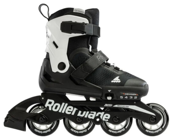 Ролики детские Rollerblade Microblade Black White 2023 36,5-40,5