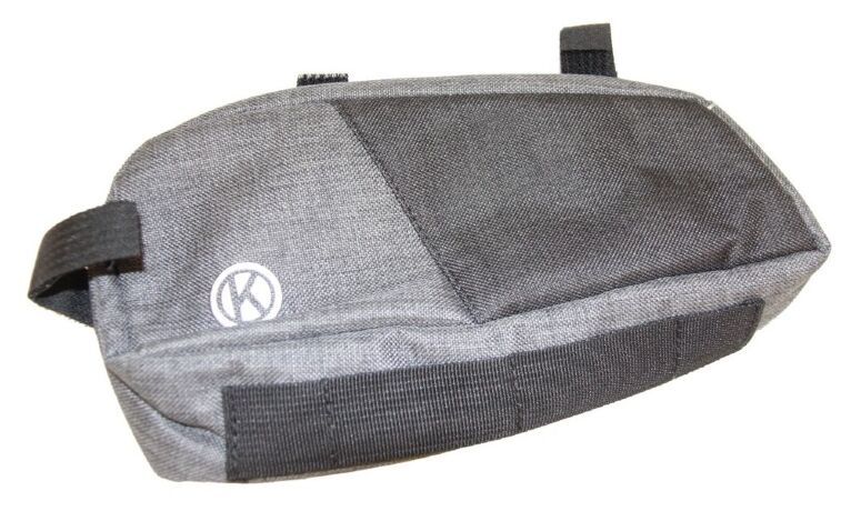 Сумка на раму 250х110х60мм, креп. на липучке, серо-черная 9886361