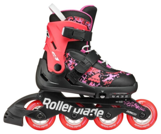 Ролики Rollerblade Microblade SL black-coral 28-32