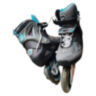 Ролики Rollerblade MACROBLADE 84 ALU W Black Light Blue 37