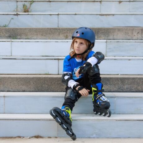 Ролики Rollerblade Microblade black-blue 33-36.5