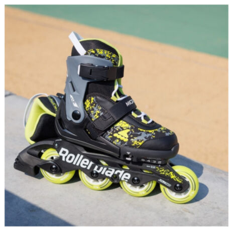 Ролики Rollerblade Microblade SL black-lime 28-32