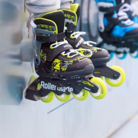 Ролики Rollerblade Microblade SL black-lime 33-36.5