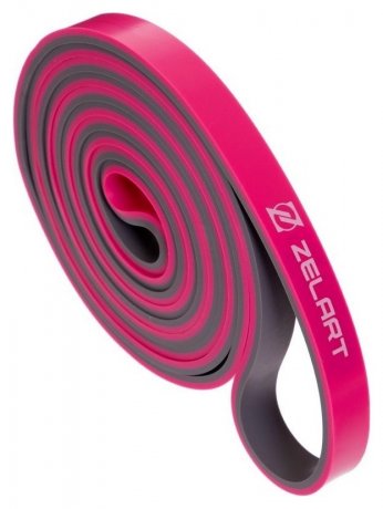 Резина для подтягиваний двухслойная Zelart FI-0911-2 DUAL (2080x13x4,5мм, жесткость XXS), розовая 3516741