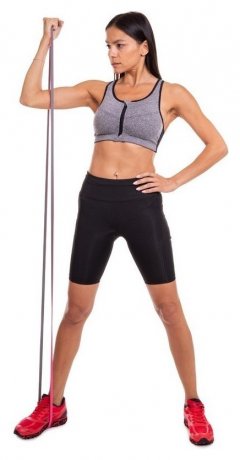 Резина для подтягиваний двухслойная Zelart FI-0911-2 DUAL (2080x13x4,5мм, жесткость XXS), розовая 3516741