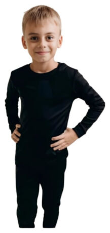 Термобелье для мальчиков ROU, черное 140