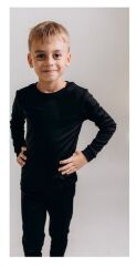 Термобелье для мальчиков ROU, черное 134