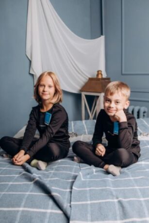 Термобелье для мальчиков ROU, черное 146