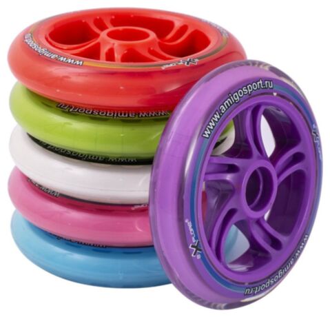 Колеса Explore для самоката 125 мм. Червоний