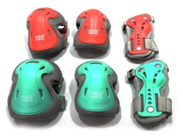 Набор защиты для детей и подростков Bavar Sport с чулком застежками Червоний, S