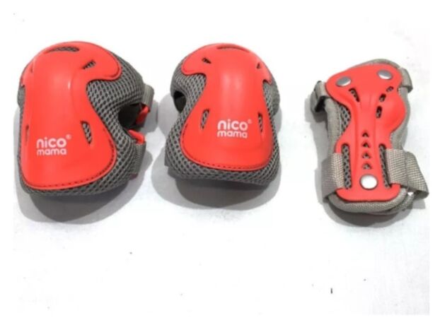 Набор защиты для детей и подростков Bavar Sport с чулком застежками Червоний, S