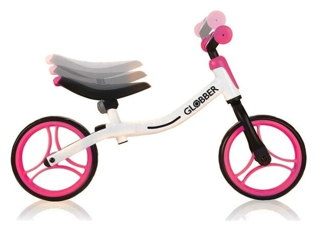 Беговел GLOBBER GO BIKE, белый-розовый 5426981