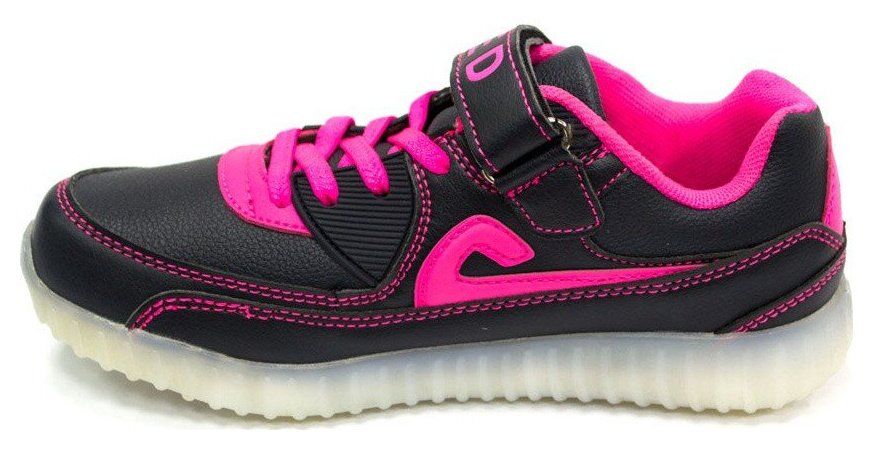 Кроссовки Demax LED, Розовый 34