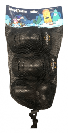 Набор защиты для детей с чулком Skybulls Bavar Sport черный, S 1777971