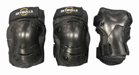 Набор защиты для детей с чулком Skybulls Bavar Sport черный, S 1777971