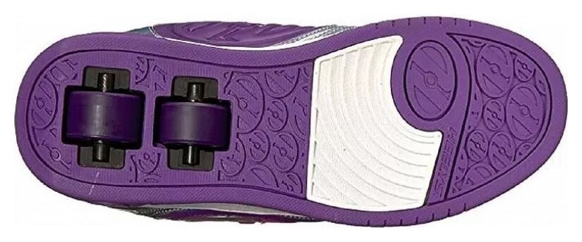 Роликовые кроссовки Heelys Plus X2 Lighted HE100012 - 30 размер 30, Сіро-фіолетовий