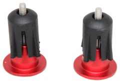 Заглушки руля ROU, алюминиевые, красные 6722071