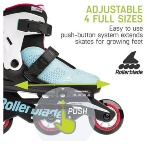 Ролики детские Rollerblade Microblade Free 3WD G Blue 2023 Голубой, 28-32