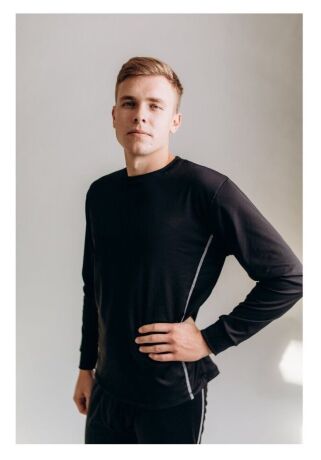 Термобелье мужское ROU, черное M