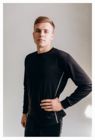 Термобелье мужское ROU, черное M