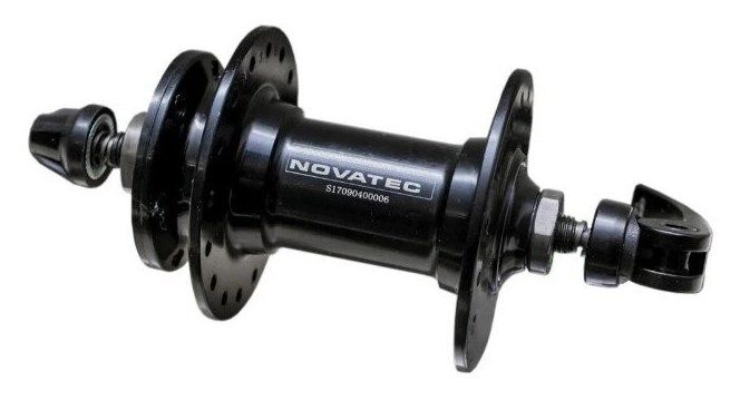 Втулка передняя NOVATEC MTB алюминиевая 14Gx32H под диск. тормоз, 2 пром-подшипника 6000 2RS, крепеж. 5498891