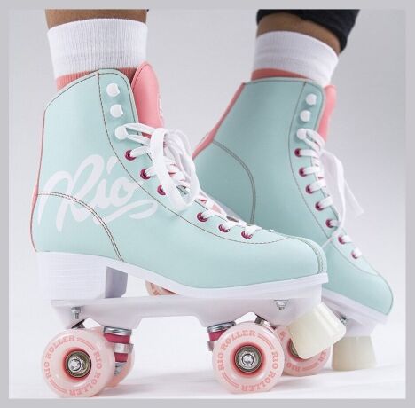 Ролики Rio Roller Script teal-coral 37
