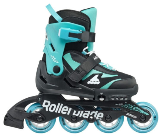 Ролики Rollerblade Microblade black-light blue 33-36.5