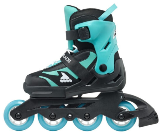 Ролики Rollerblade Microblade black-light blue 36.5-40