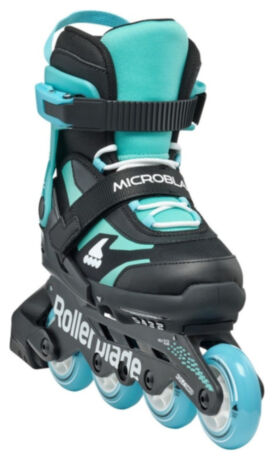 Ролики Rollerblade Microblade black-light blue 36.5-40