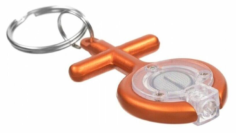 Брелок-фонарик Munkees 1080 LED Symbol Woman оранжевый 1080-OR