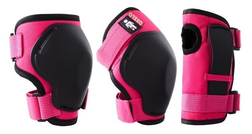 Набор детской защиты для скейтбордов и самокатов Oxelo 100 для скейтбордов и самокатов Чорний, XS