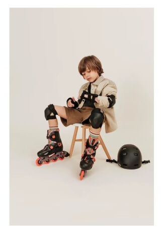 Набор детской защиты для скейтбордов и самокатов Oxelo 100 для скейтбордов и самокатов Чорний, XS