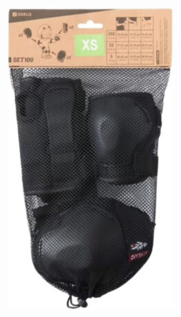 Набор детской защиты для скейтбордов и самокатов Oxelo 100 для скейтбордов и самокатов Синій, 2XS