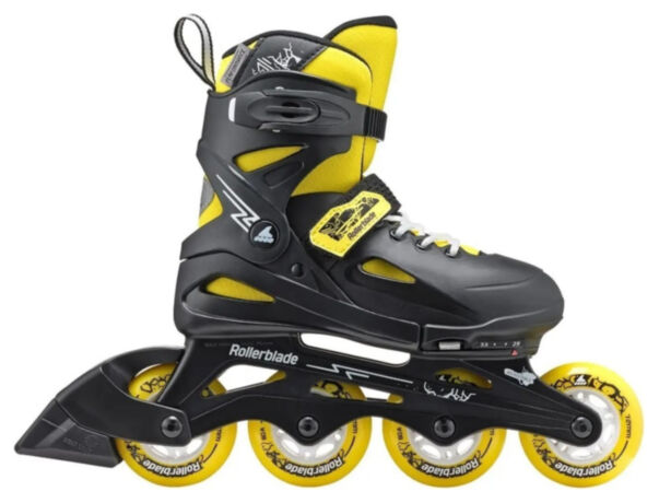 Ролики Rollerblade Fury black-yellow 29-33