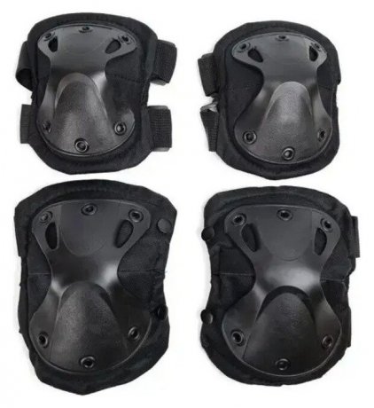 Комплект защиты RMG тактический, черный, комплект защиты RMG One Size