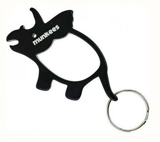 Munkees 3474 брелок-открывалка Triceratops black 3474-BK