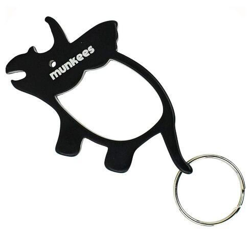 Munkees 3474 брелок-открывалка Triceratops black 3474-BK