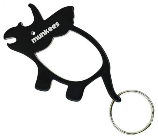 Munkees 3474 брелок-открывалка Triceratops black 3474-BK