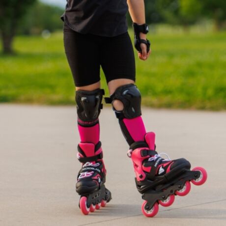 Ролики Rollerblade Microblade black-pink 36.5-40