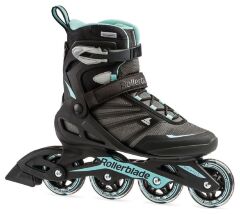 Ролики Rollerblade Zetrablade для женщин black-light blue Бирюзовый, 36,5