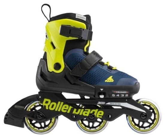 Ролики детские Rollerblade Microblade Free 3WD Blue Royal Lime Синьо-салатовий, 28-32