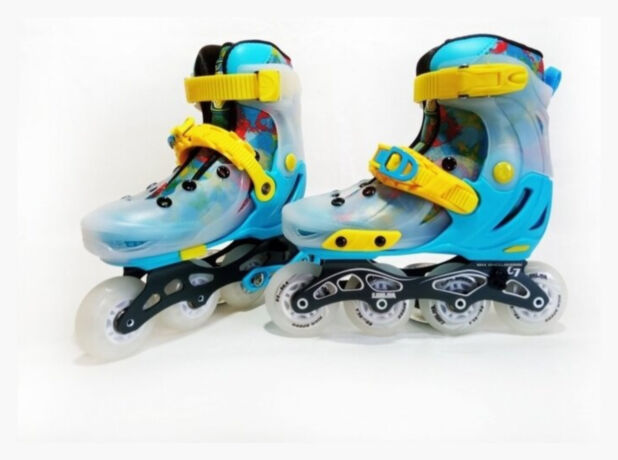 Ролики раздвижные профессиональные Bavar Sport Синій, 33-36,5