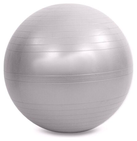 Мяч для фитнеса (фитбол) гладкий сатин 65см Zelart FI-1983-65, серый 9019701