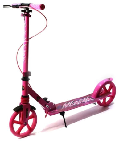 Сложный самокат Pusher с LED-колесами Bavar Sport Червоний