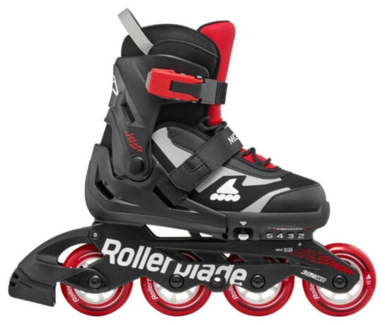 Ролики Rollerblade Microblade black-red 28-32